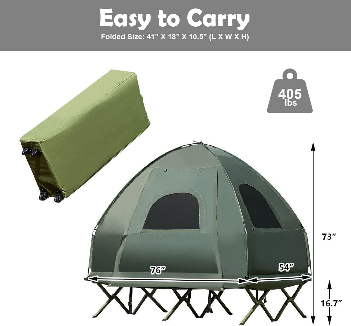 From Tent to Bed – All-in-One Comfort Solution