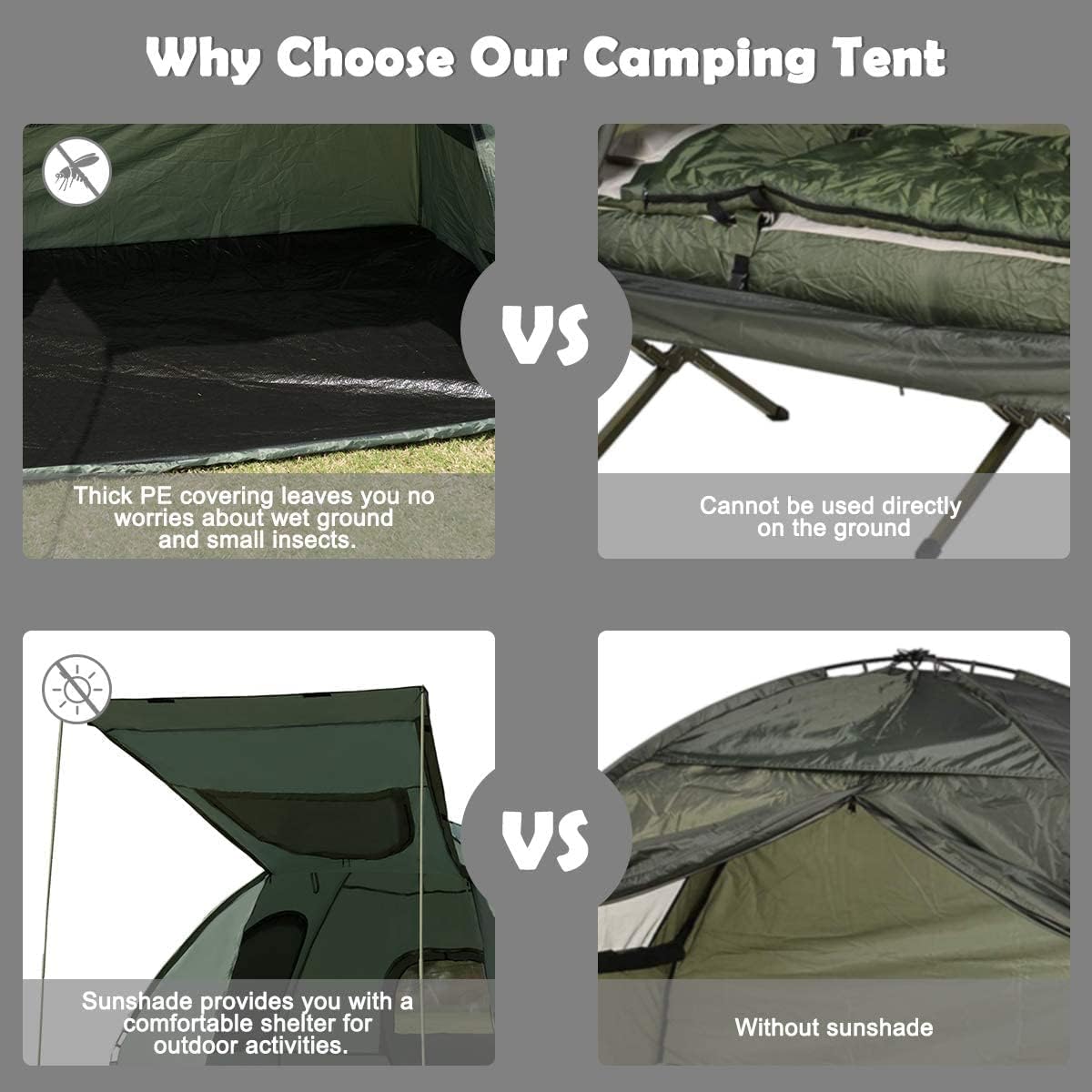 From Tent to Bed – All-in-One Comfort Solution