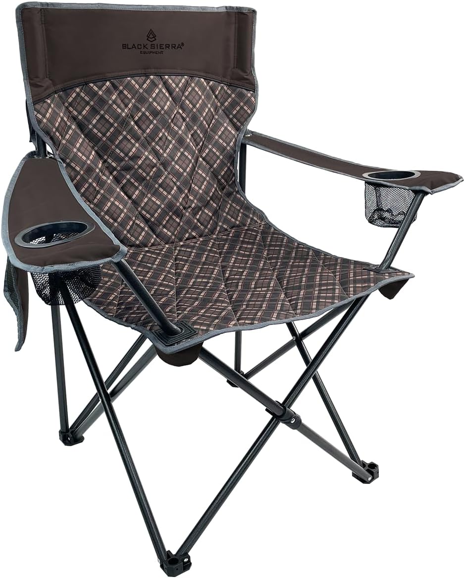 Oversized Folding Camping Chair – Supports 300 lbs, Portable & Cozy