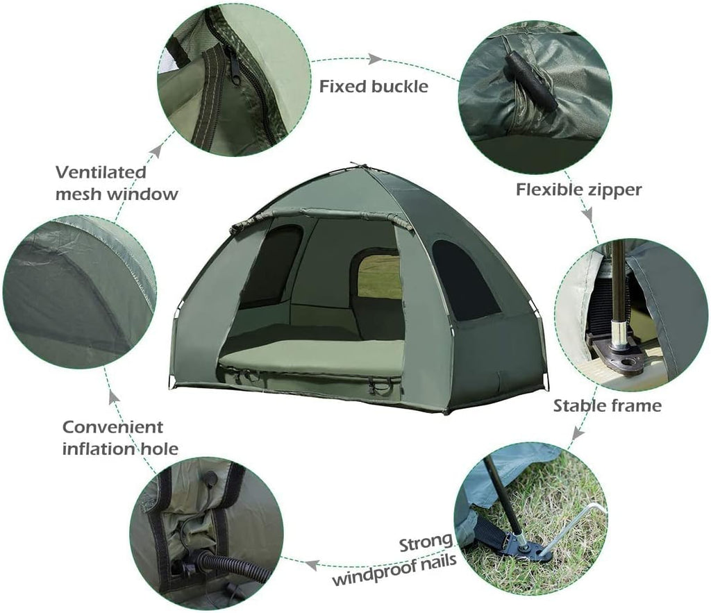 From Tent to Bed – All-in-One Comfort Solution