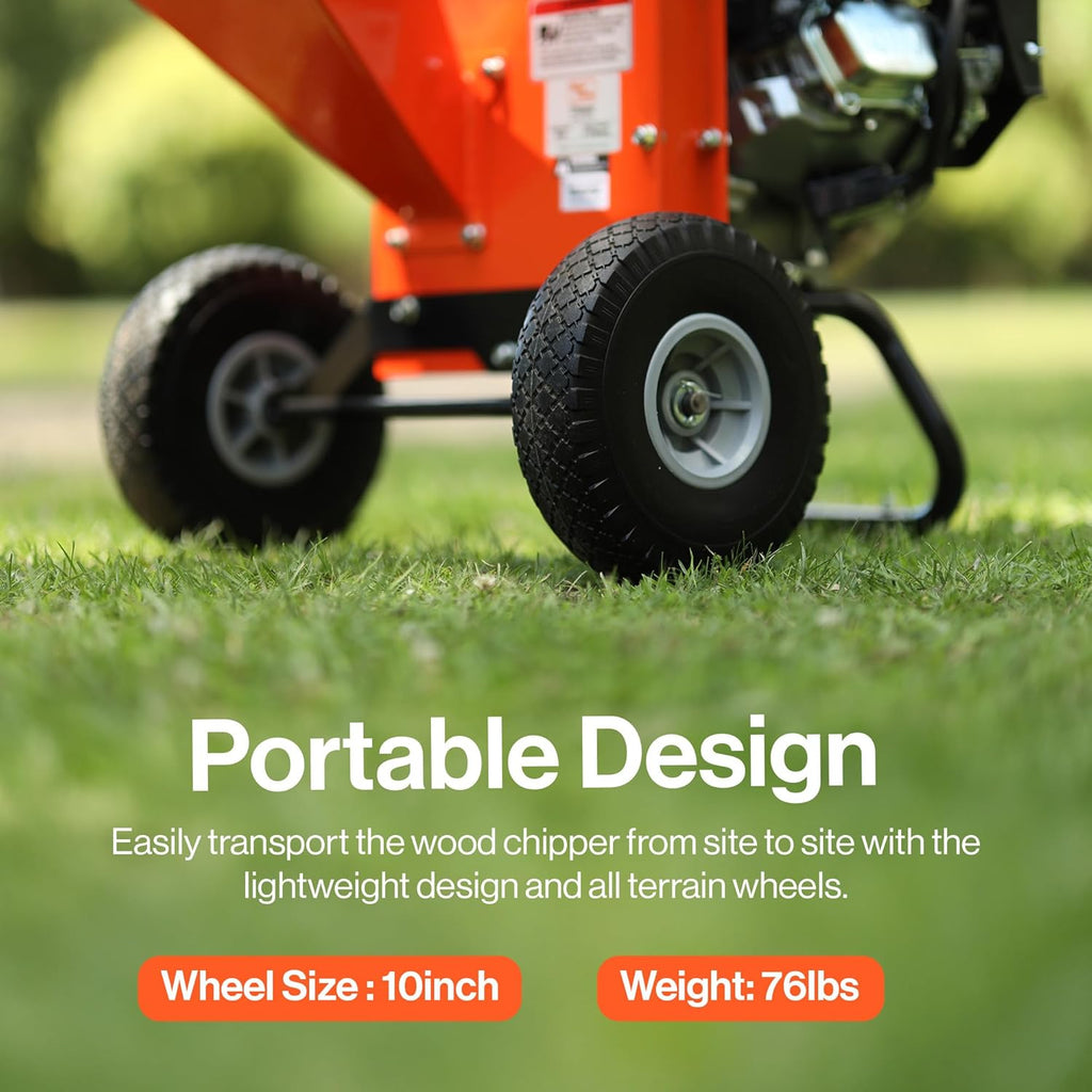 Mini Electric Wood Chipper & Shredder – Efficient Garden Waste Crusher