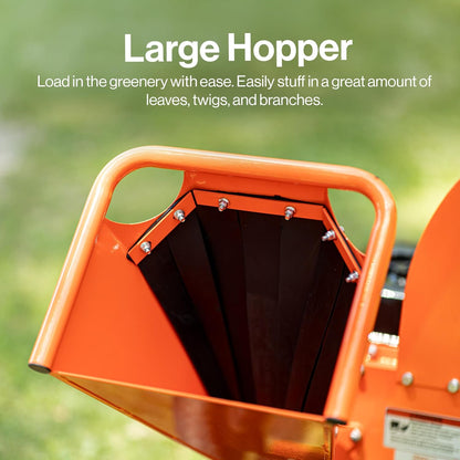 Mini Electric Wood Chipper & Shredder – Efficient Garden Waste Crusher