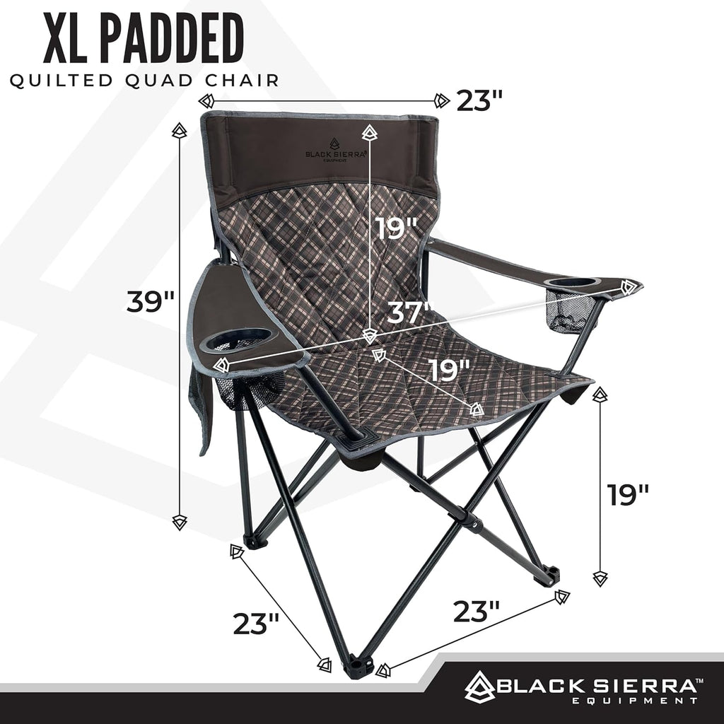 Oversized Folding Camping Chair – Supports 300 lbs, Portable & Cozy