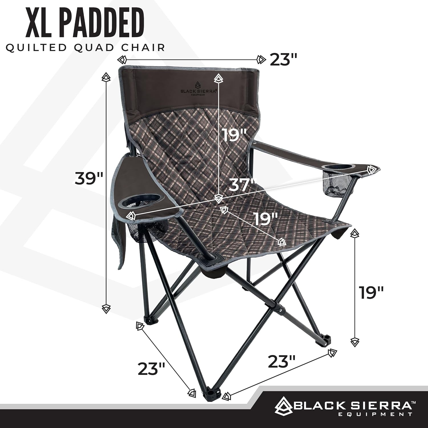 Oversized Folding Camping Chair – Supports 300 lbs, Portable & Cozy