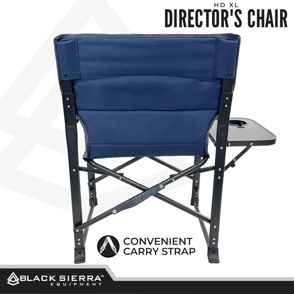 Heavy-Duty Folding Chair – XL Comfort Seat with Cup Holder for Outdoor Adventures