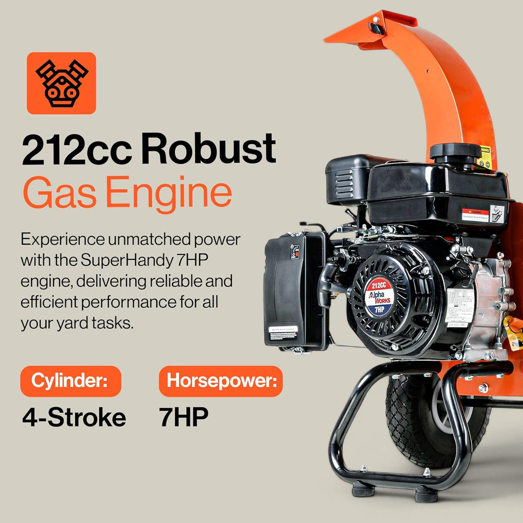 Mini Electric Wood Chipper & Shredder – Efficient Garden Waste Crusher