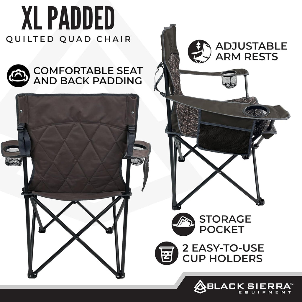 Oversized Folding Camping Chair – Supports 300 lbs, Portable & Cozy