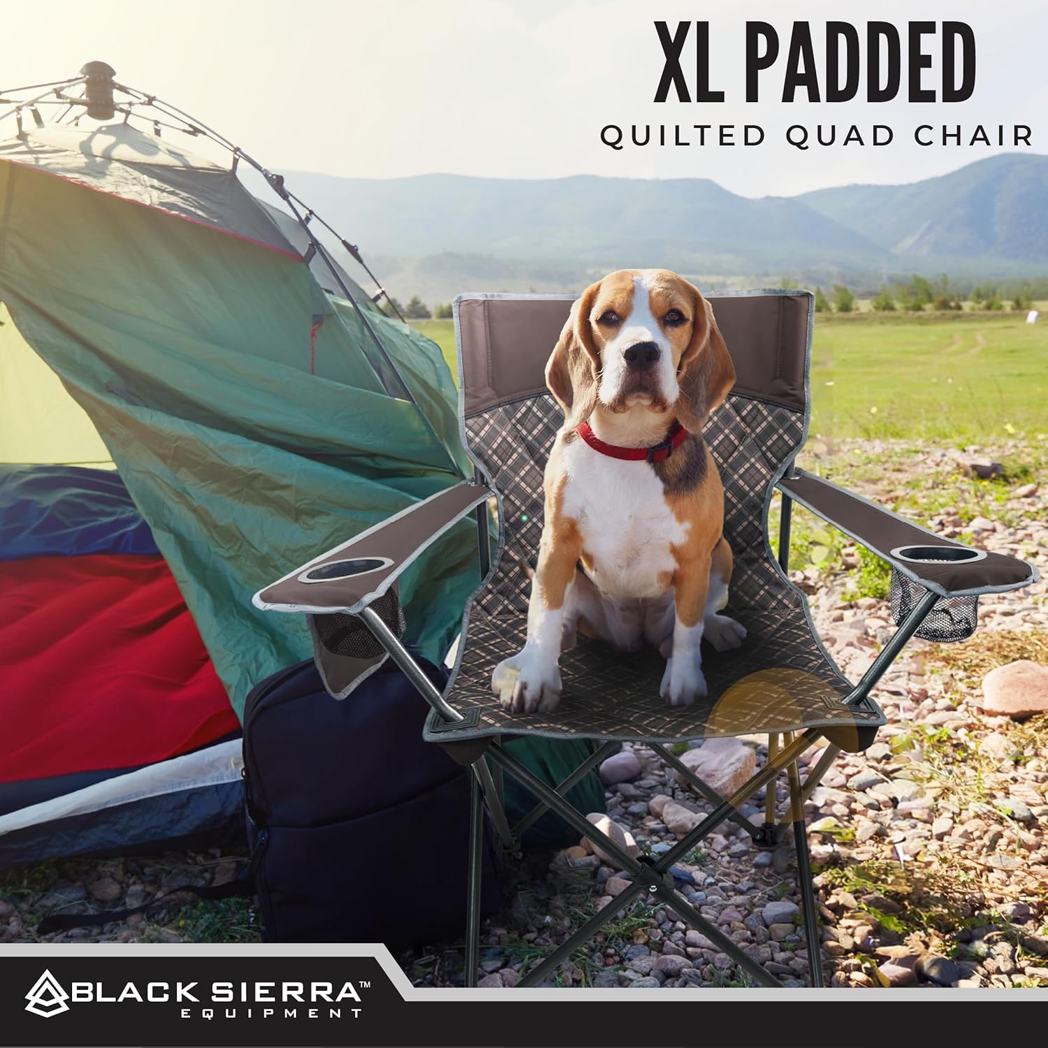 Oversized Folding Camping Chair – Supports 300 lbs, Portable & Cozy
