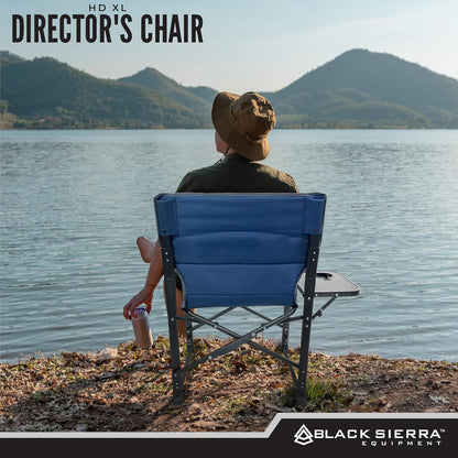 Heavy-Duty Folding Chair – XL Comfort Seat with Cup Holder for Outdoor Adventures