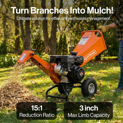 Heavy-Duty Electric Garden Shredder – Safe & Efficient Branch & Yard Waste Chopper