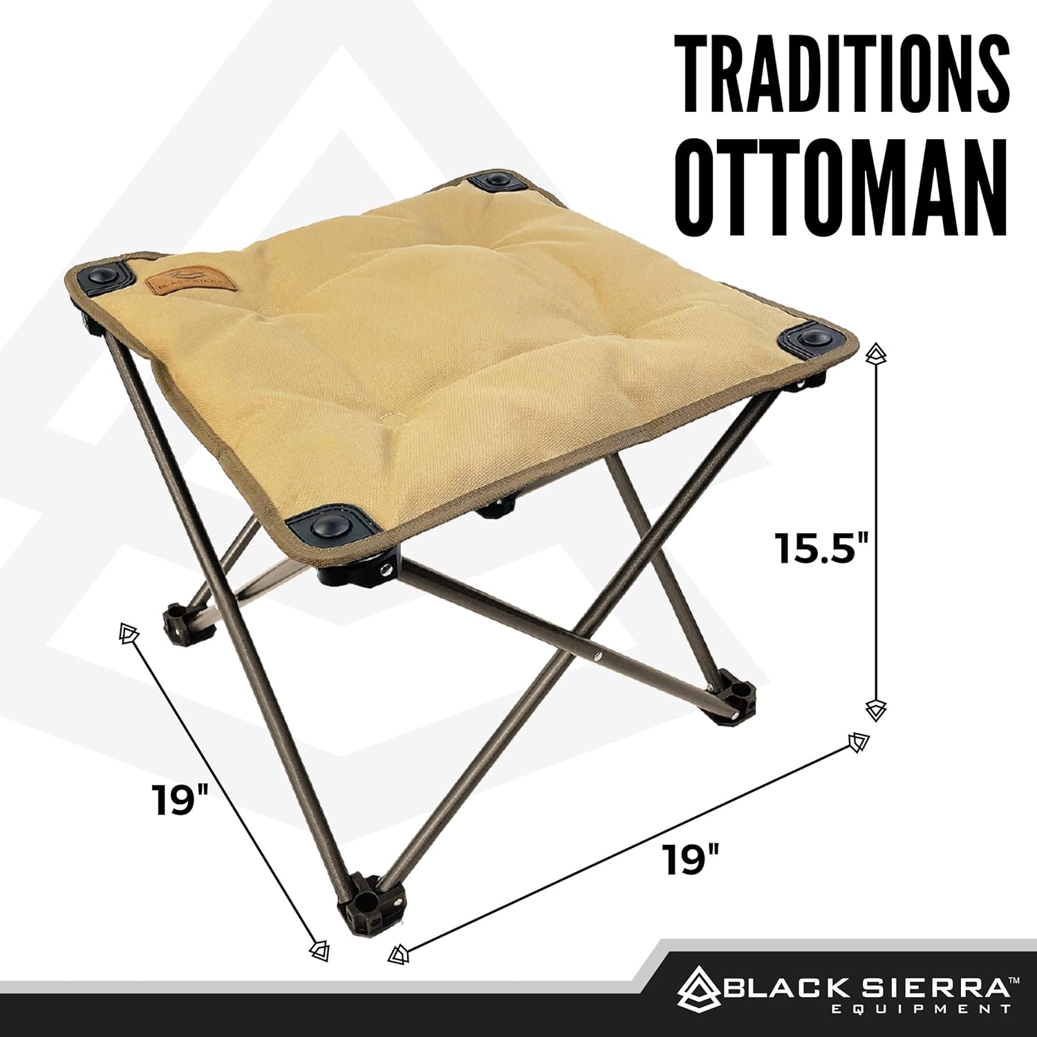 Portable Folding Camping Chair with Footrest & Cup Holder